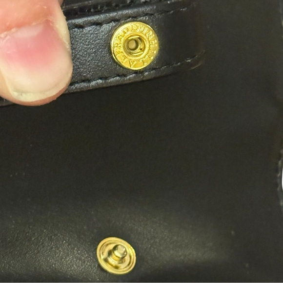 Dunhill Vintage Black Leather Document Clutch with Gold Lock - Picture 8 of 11